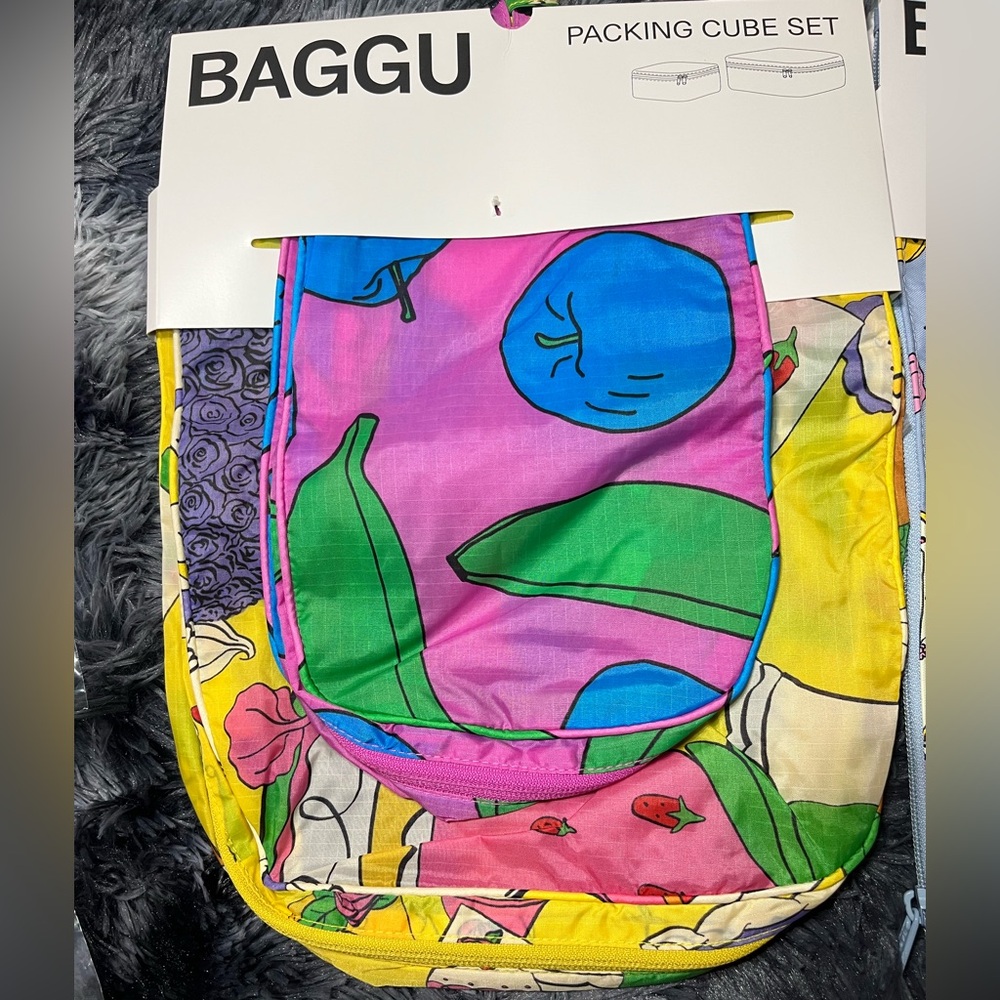 BAGGU Still Life Large Packing Cube Bag Set NEW NWT LAST ONE